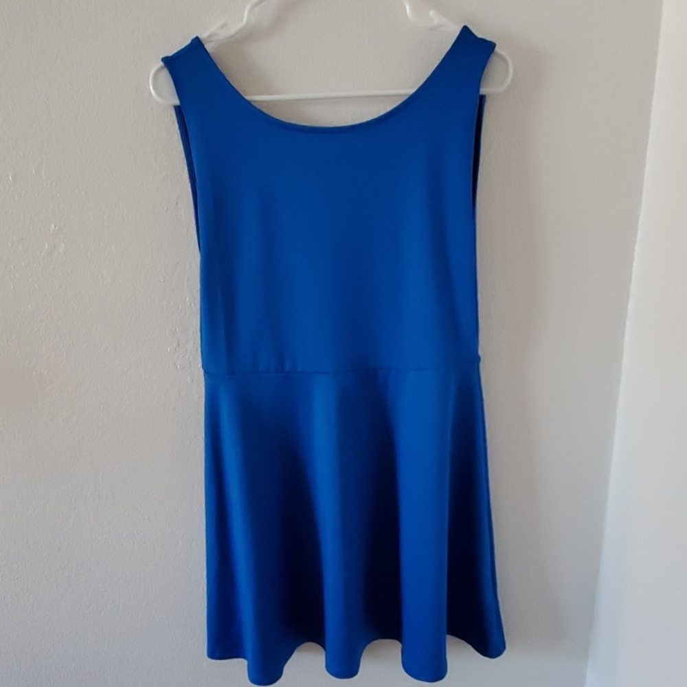 H&M Blue Low Back Dress